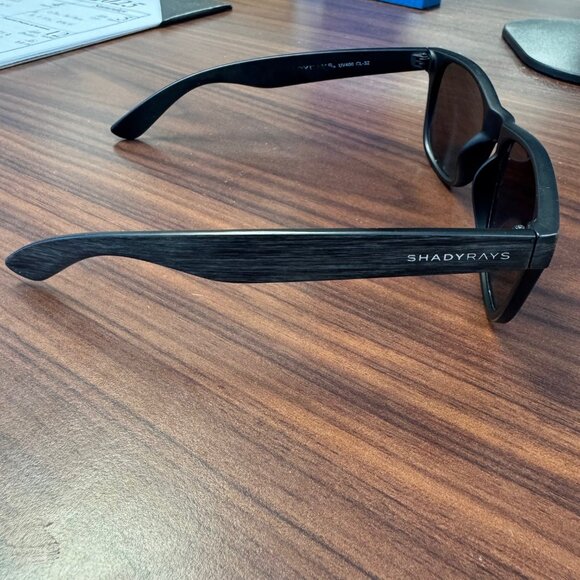 Shady Rays- Classic Timber Black Ocean Polarized Sunglasses - Picture 5 of 13